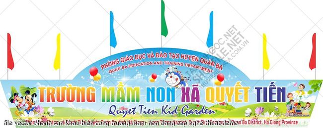 file vector phong san khau bien cong truong mam non dang cap nghe thuat